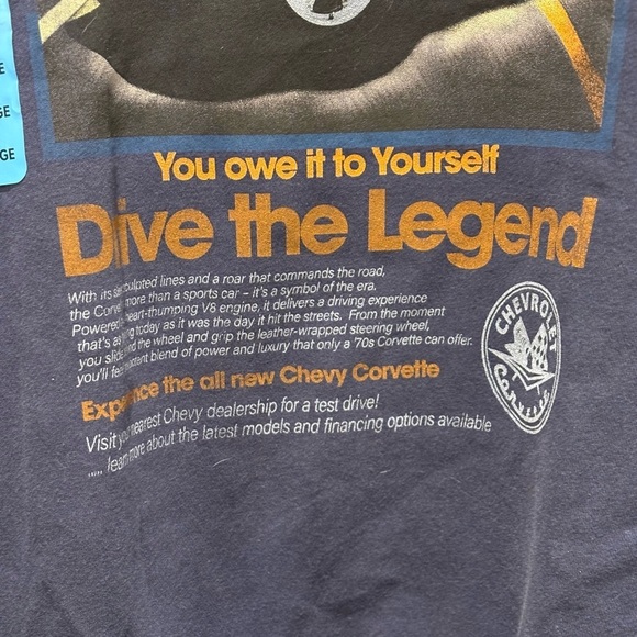 Corvette Crew Neck Sweatshirt By Chevrolet NWT Size L - Picture 3 of 6